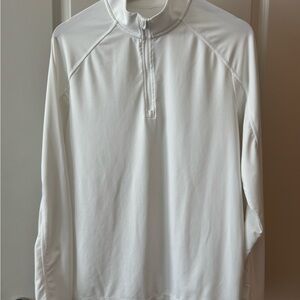 Rhône White Quarter-Zip Performance Pullover